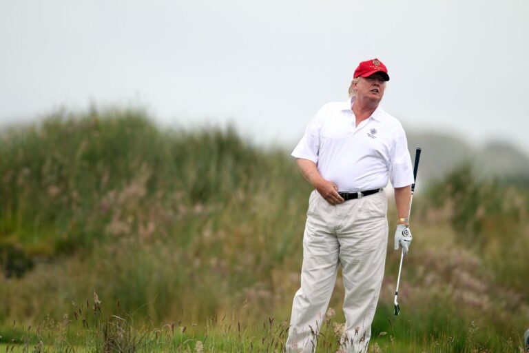 Trump slams Biden ad critical of golf outing