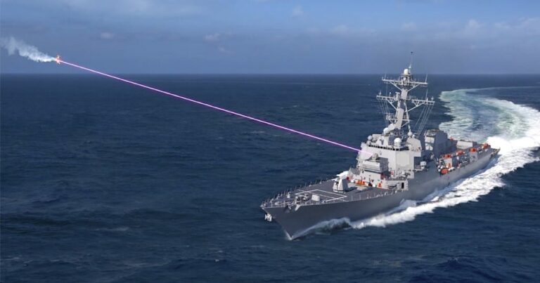 Navy Equips Destroyer with New ‘Dazzler’ Laser Weapon